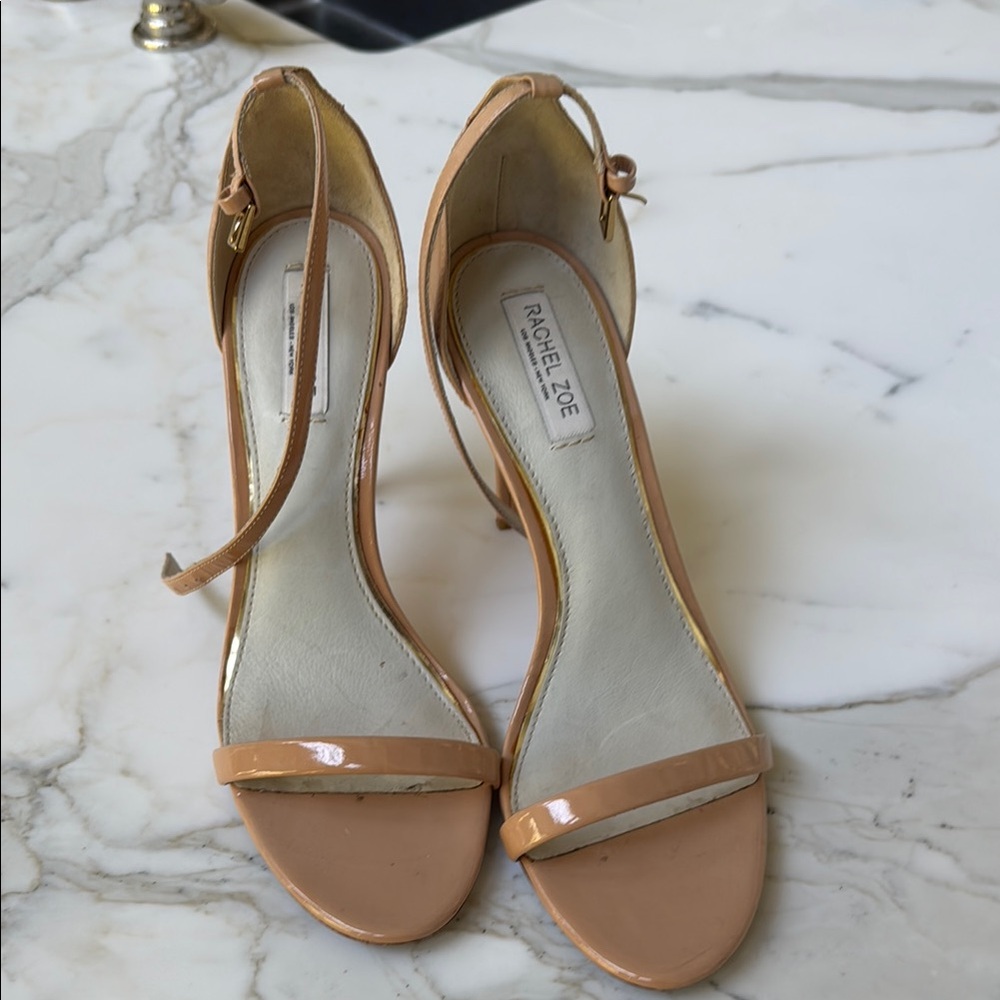 Rachel Zoe Women's vero cuoio Tan Sandals 4 in heel size 10